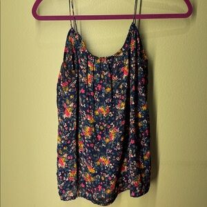 Tucker Navy Floral A-Line Skirt